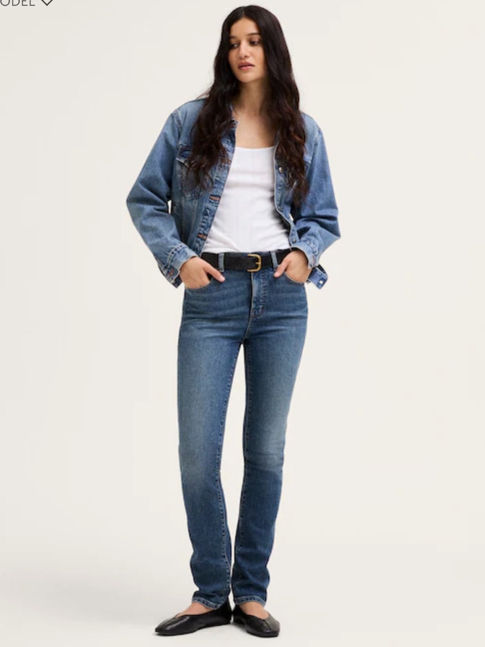 Madewell The Pencil Jean in Super Stretch Denim - Concho WashSuper Stretch